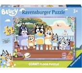 Ravensburger - Bluey - Puzzle gigante de suelo Bluey, colección 24 piezas para niños ㅤ