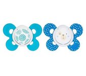 Chicco - Pack 2 Chupetes Physio Comfort silicona 6-16M Azul