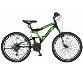 Bicicleta Neon Downhill 24 Pulgadas Doble Suspensión