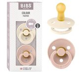 Bibs - Pack 2 chupetes Colour 6-18 meses - Ivory/Blush