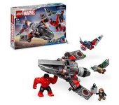 LEGO Superhéroes - Batalla entre Capitán América y Hulk rojo - 76292