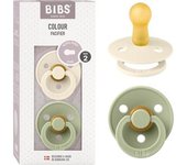 Bibs - Pack 2 chupetes Colour 6-18 meses - Ivory/Sage