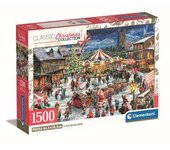 Clementoni - Puzzle 1500 piezas - Feria de navidad
