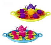 Bandeja con juego de té (varios colores)