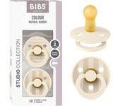 Bibs - Pack 2 chupetes Colour 6-12 meses - Ivory/vanilla