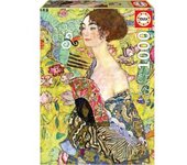 educa borrás - Puzzle Adultos Retrato de Adele Gustav Klimt 1000 Piezas ㅤ