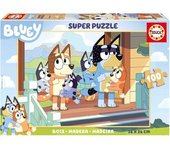 Educa Borras - Bluey - Puzzle de madera infantil 100 piezas Paisajes ㅤ