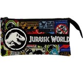 Play - Jurassic World - Portatodo triple multicolor de material escolar Jurassic World