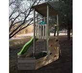 Parque juegos infantil de madera Nautilus L con rampa