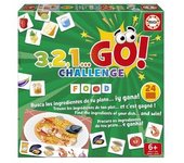 Educa Borrás - 3, 2, 1… Go! Challenge Food - Juego de mesa