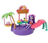 Mattel - Enchantimals - Piscina infantil con tobogán y figuras ㅤ
