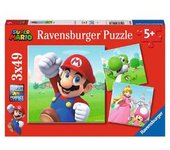 Ravensburger - Super Mario - Pack puzzles 3x49 piezas