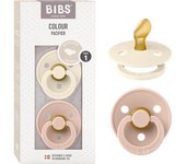 Bibs - Pack 2 chupetes Colour 0-6 meses - Ivory/Blush