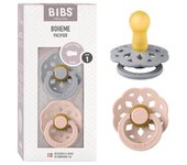 Bibs - Pack 2 chupetes Boheme 0-6 meses - Cloud/Blush