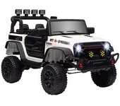 Homcom - Coche eléctrico batería 12 V con mando a distancia Blanco
