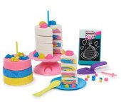 Kit de arena mágica arcoíris: Amarilla, rosa, azul y blanca con aroma a vainilla para manualidades sensoriales ㅤ