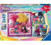 Ravensburger - Trolls - Colección puzzle Trolls 3 de 49 piezas, set de 3 puzzles ㅤ