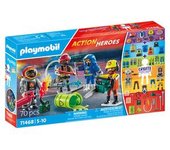 Playmobil - Figuras Heroes de Rescate con Accesorios ㅤ