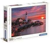 Clementoni - Puzzle 500 piezas: Paisaje del Faro de Portland ㅤ