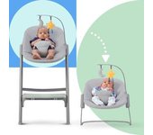 Kinderkraft - Trona Livy con Hamaca Calmee Verde-Gris