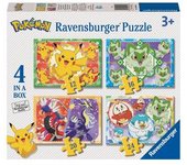 Ravensburger - 4 Puzzles de 12 a 24 piezas Pokémon