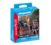 Playmobil - Figura Guerrero y Lobo ㅤ