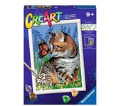 Ravensburger - Gatito y mariposa CreArt