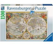 Ravensburger - Puzzle 1500 piezas Mapa Mundi 1594