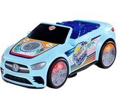 Coche de juguete con luces intermitentes, música y giros, incluye pilas ㅤ