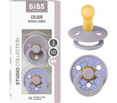 Bibs - Pack 2 chupetes Colour + 6 meses - Jasmine Fossil Grey