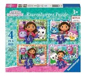 Ravensburger - Puzzle Casa de Gabby, Colección 4 in Box, 10-16 Piezas, para Niños ㅤ