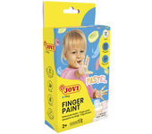 estuche pintura dedos 6 botes 35ml colores pastel jovi 540p