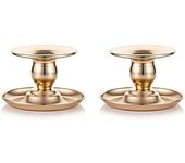 Set of 2 Retro Bowl Candle Holder, Vintage Crystal Candle Holders for Aromatherapy, Christmas, Wedg, Party, Table Decoration (2 Pcs Holder)