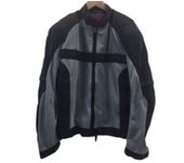 CHAQUETA MOTORISTA DAINESE GRIS Y NEGRO