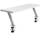 Mars Gaming MGDS Soporte Elevador Monitor 60x20cm Tablero Fibra de Carbono Estructura Acero Blanco
