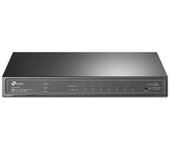 TL-SG2008P switch Gestionado L2/L2+ Gigabit Ethernet (10/100/1000) Energía sobre Ethernet (PoE) Negro, Interruptor/Conmutador