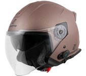 Bogotto H586 BT Solid Bluetooth Casco Jet - Marrón