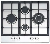 Placa de gas - Cata LGD 631 X , Natural/Butano, Inox, 4 fuegos