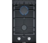 Placa Modular Gas- BOSCH PRB3A6B70, 2 Zonas, Cristal Negro