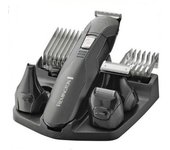 Remington Recortadora de Barba y Cortapelos Edge - Barbero y Máquina de Cortar Pelo Inalámbrico, Cuchillas de Acero Inoxidable, 6 Accesorios, Base de Almacenamiento, 40 min Autonomía - PG6030