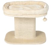 Costway Árbol Rascador para Gatos Pequeño Torre de Actividades con Soporte de Peluche y Poste Rascador de Sisal 59 x 39,5 x 50 cm