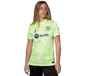 Nike - Camiseta FC Barcelona Tercera Equipación 2024-2025 Mujer, Mujer, Barely Volt-Barely Volt-Lime Blast-Old Royal, L