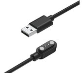 Ksix Compass Cargador Para Smartwatch con Pines de Carga Magnéticos USB-A Negro
