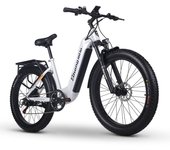 Shengmilo MX06 Bicicleta Eléctrica para Mujer 500W 26" con Batería Samsung 48V/17.5Ah 80Nm Blanca
