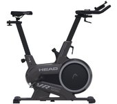 Head Bicicleta Estática Indoor con Pantalla LED Compatible con Kinomap y Zwift, 32 Niveles Negro