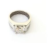SELLO ORO 18K CON DIAMANTE DE LABORATORIO