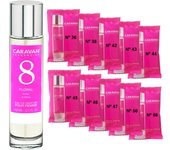 CARAVAN FRAGANCIAS Perfume de Mujer Nº45 de 150 ml + Set de 10 Viales de Fragancias femeninas distintas de Caravan para descubrir nuevos aromas