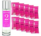 CARAVAN FRAGANCIAS Perfume de Mujer Nº45 de 150 ml + Set de 10 Viales de Fragancias femeninas distintas de Caravan para descubrir nuevos aromas