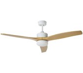 Ventilador Techo - JATA JVTE4232, 3 Aspas, Blanco, Luz LED