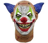 Ghoulish Productions - Máscara Krampy el Payaso, Línea Payaso, disfraz de Látex resistente, pintada a mano, Halloween, Desfile de Carnaval, Fiesta de Disfraces, Talla única adulto